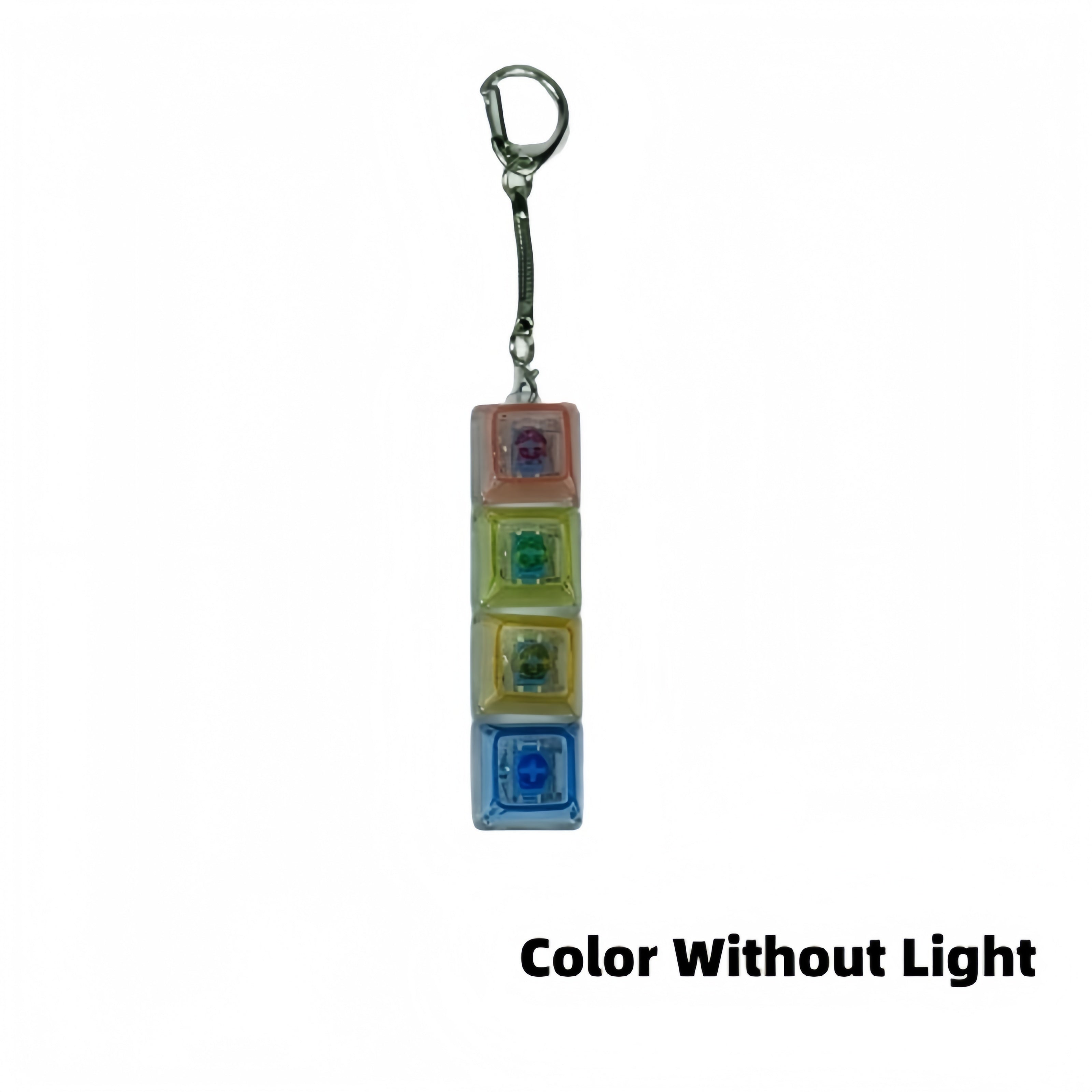 Key cap stress relief toy with LEDS