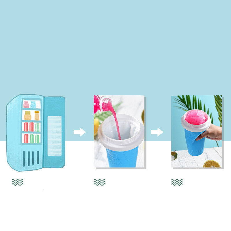 Slush maker at home squeeze to freeze