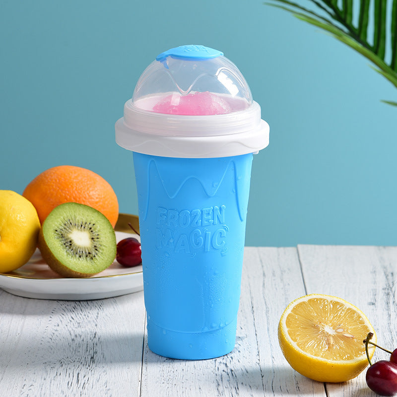 Slush maker at home squeeze to freeze