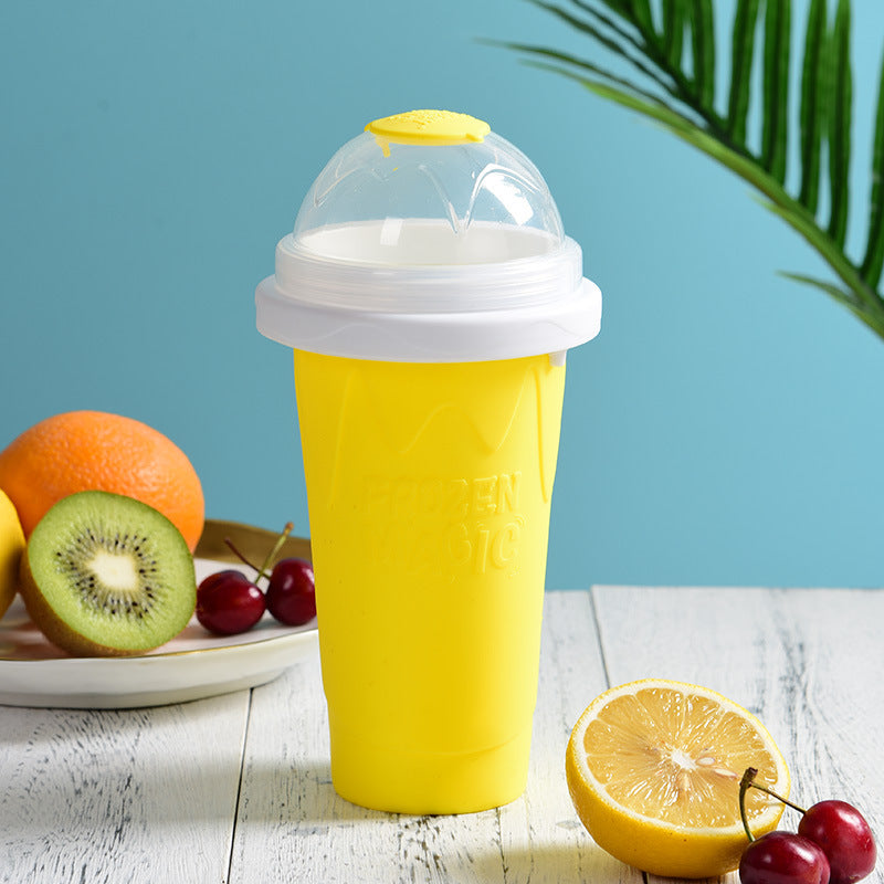 Slush maker at home squeeze to freeze