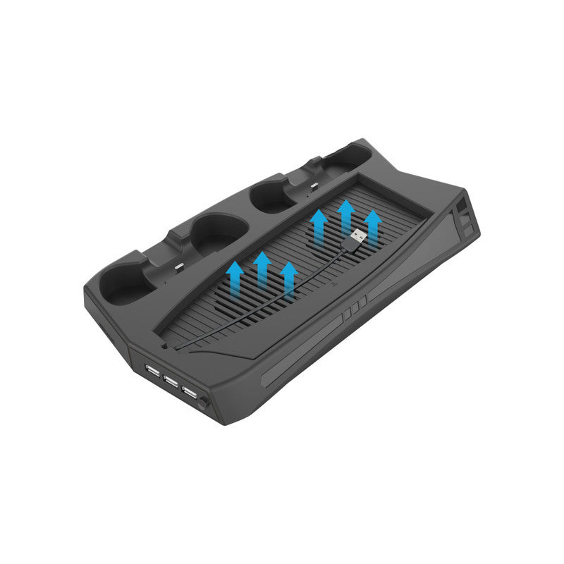Cooling fan and controller charger combo for ps5