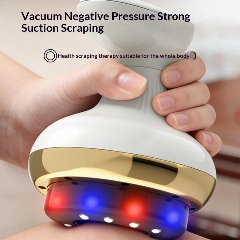Electric rechargeable cupper with massaging and heat combo for therapy at home
