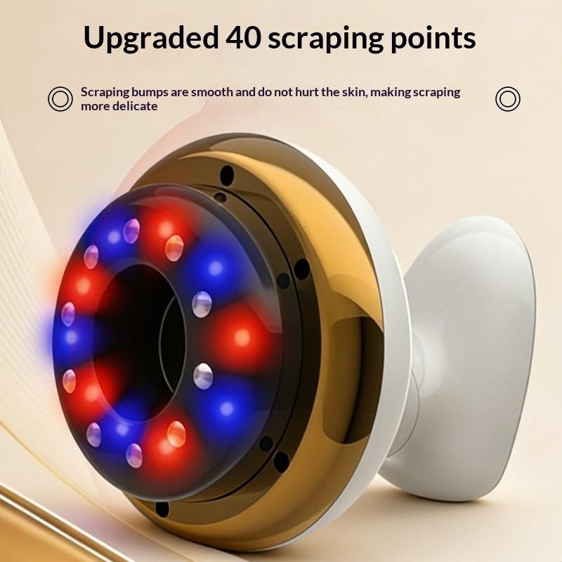 Electric rechargeable cupper with massaging and heat combo for therapy at home
