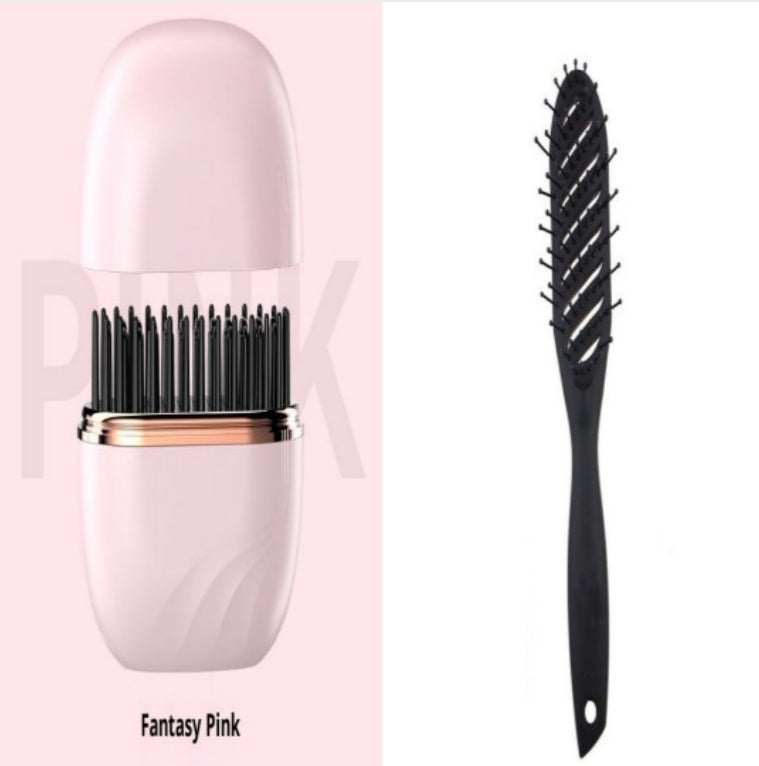 Mini Hair Straightening Comb Wireless Charging Portable Multifunctional