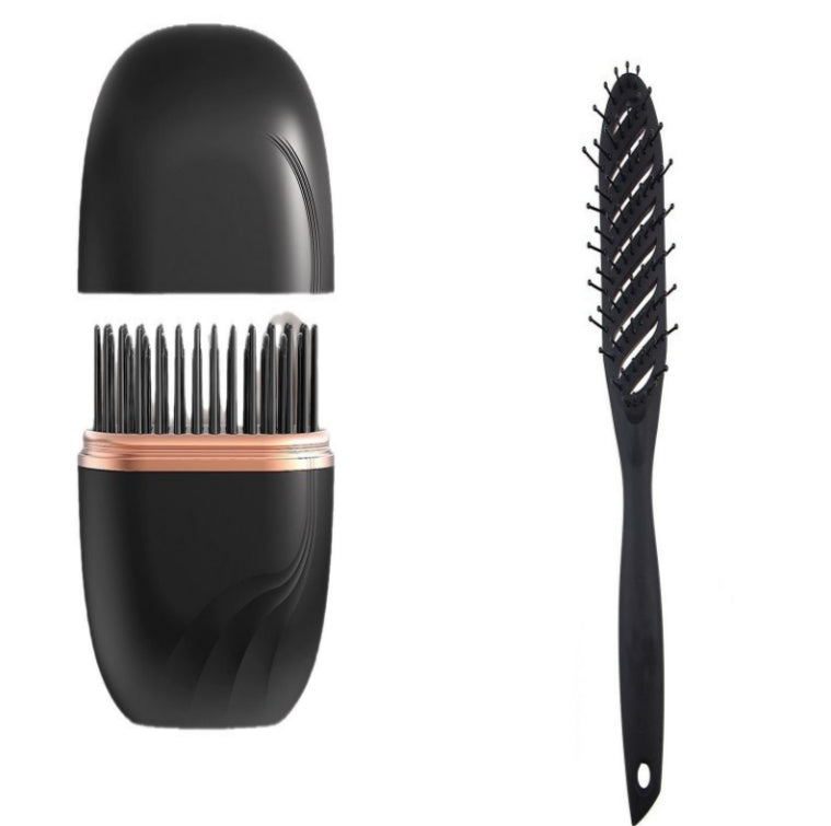 Mini Hair Straightening Comb Wireless Charging Portable Multifunctional