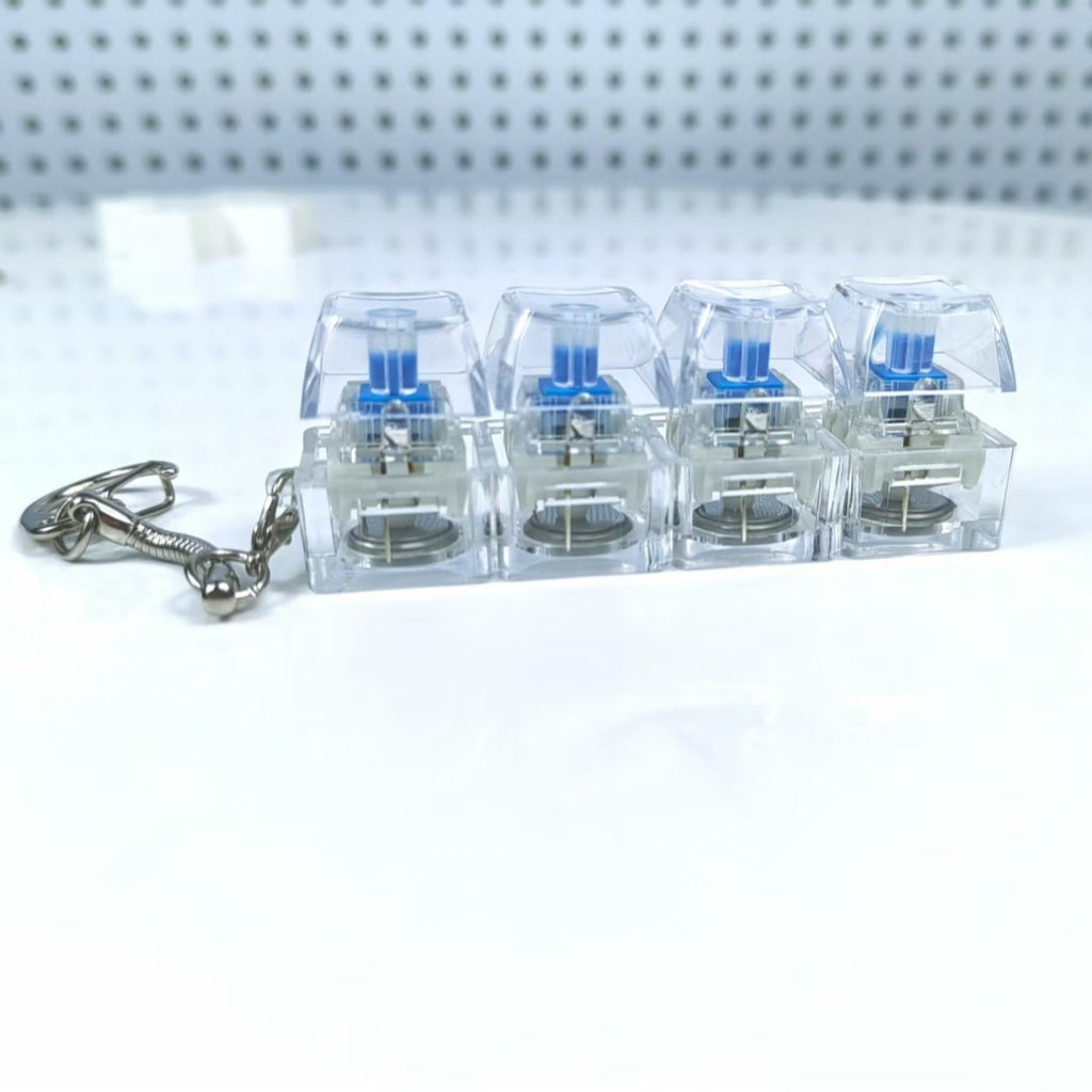 Key cap stress relief toy with LEDS