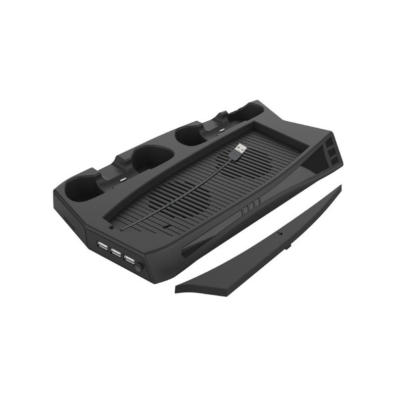 Cooling fan and controller charger combo for ps5