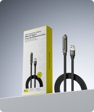 Turbo charging cable with stand and does not get in the way