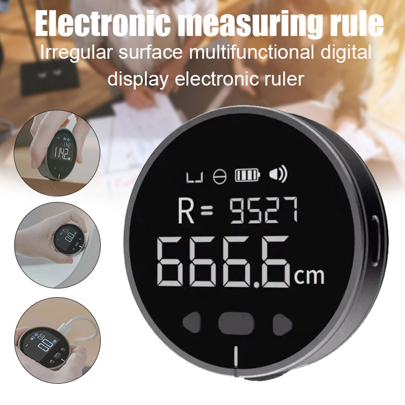 Electric rechargeable measuring tape, heavy duty
