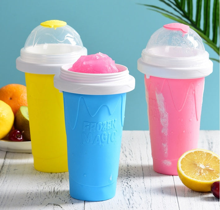 Slush maker at home squeeze to freeze