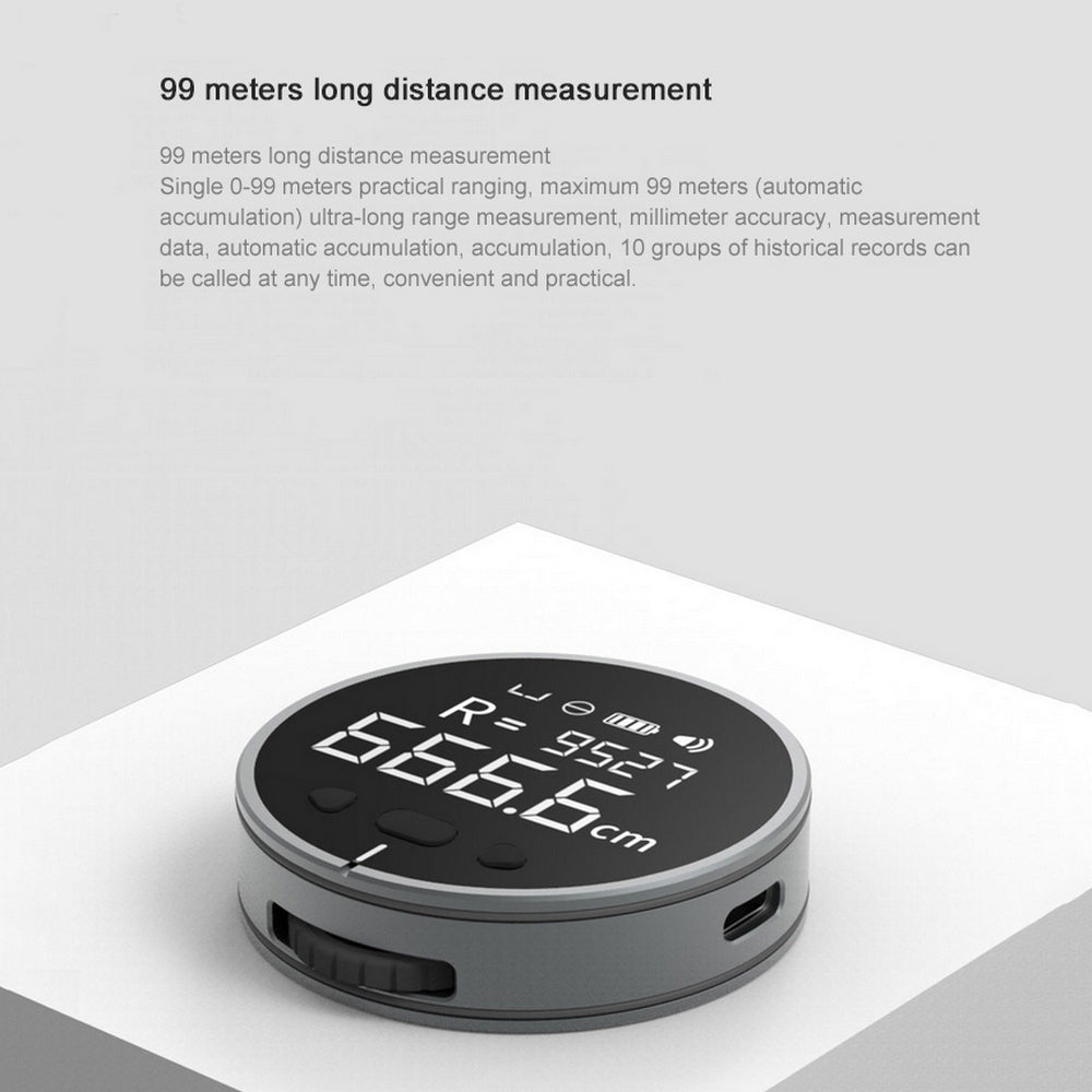 Electric rechargeable measuring tape, heavy duty