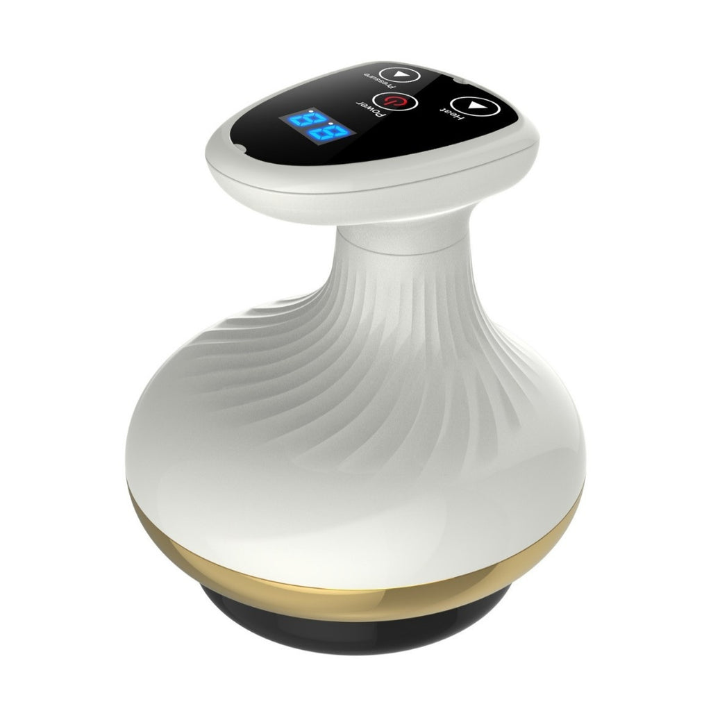 Electric rechargeable cupper with massaging and heat combo for therapy at home