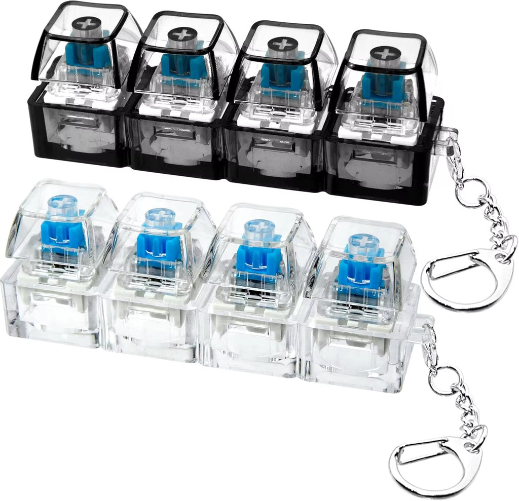 Key cap stress relief toy with LEDS