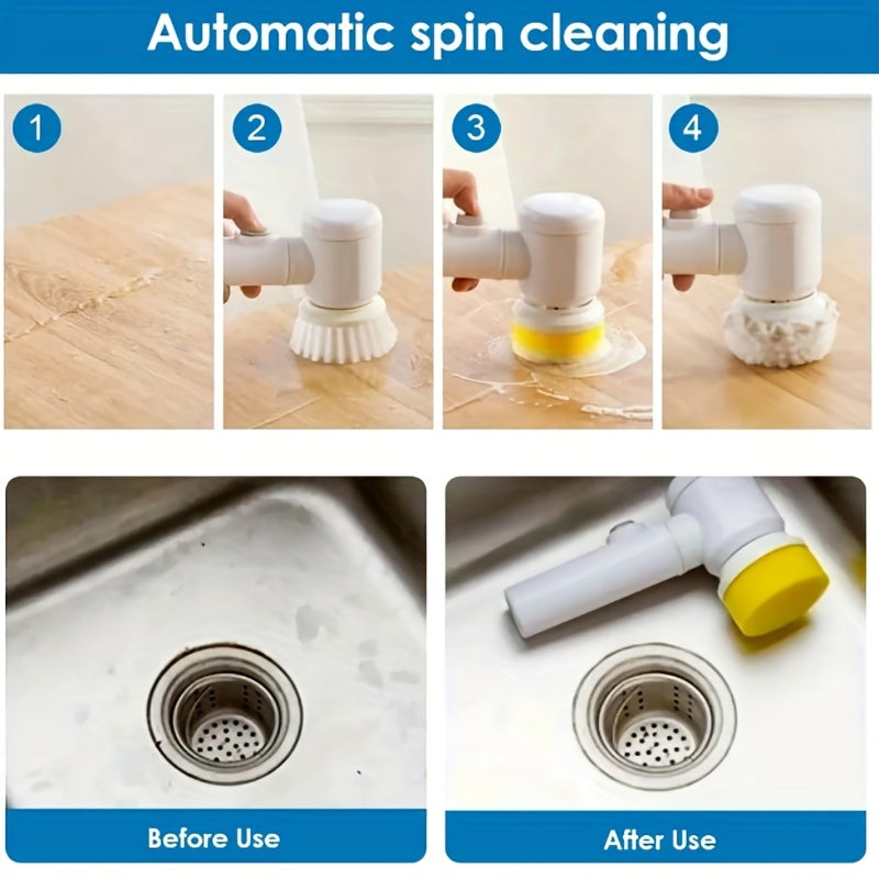 Electric Spin Cleaning Brush (Rechargeable Bathroom & Kitchen Scrubber)