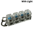 Key cap stress relief toy with LEDS