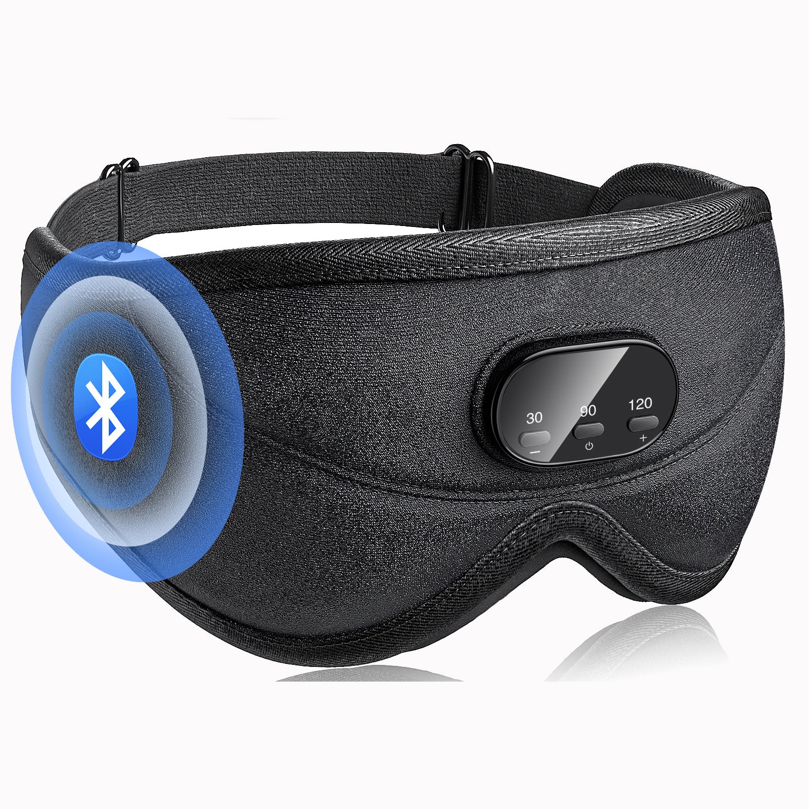 Bluetooth sleep mask with music and eye comfort with complete darkness