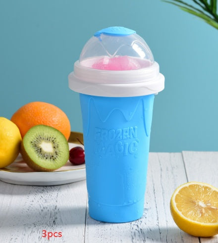 Slush maker at home squeeze to freeze